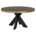 Ville Shargreen Black & Brass Frame Circle 4 Seater Dining Table